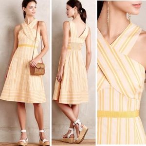 Anthropologie HD in Paris Asbury Fit and Flare Halter Dress